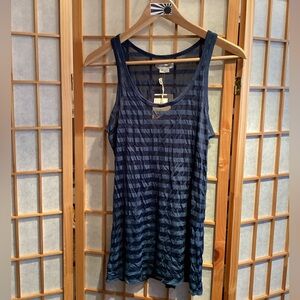 Obey Propaganda Silent Rage Dark Navy Tank Top Women's Size XS